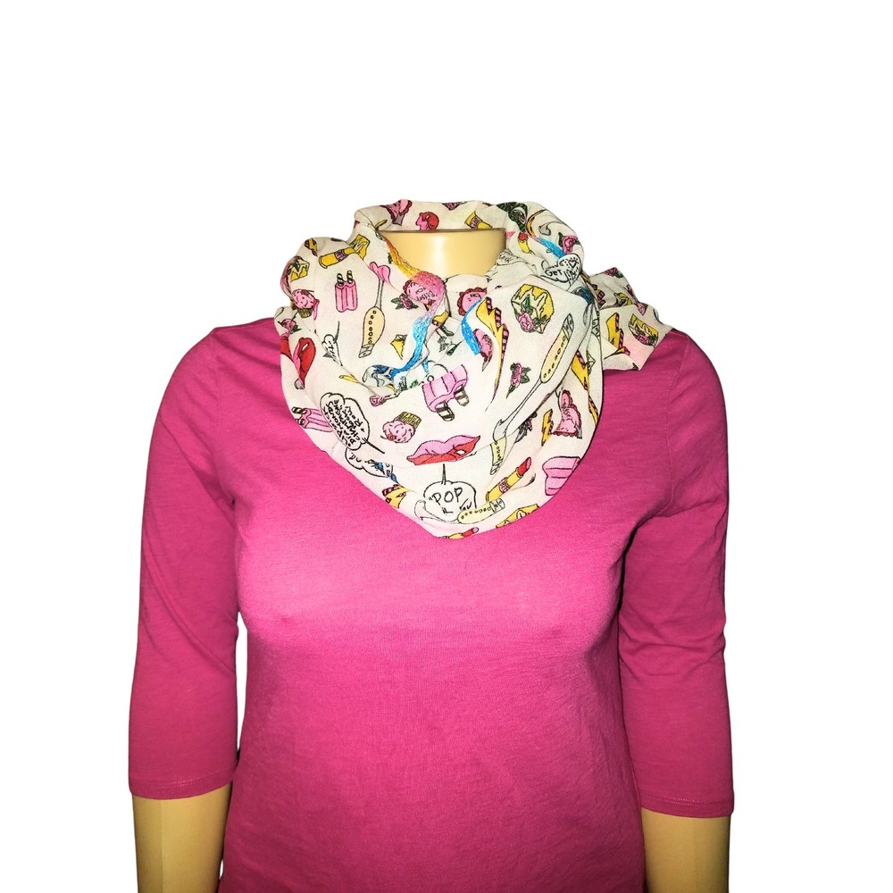 Betsey Johnson Oversized Colorful Infinity Loop Scarf RARE